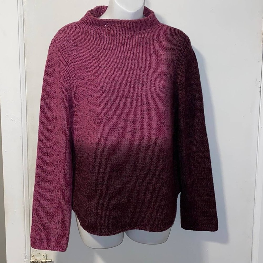 CO & EDDY Purple Ombre Sweater-M